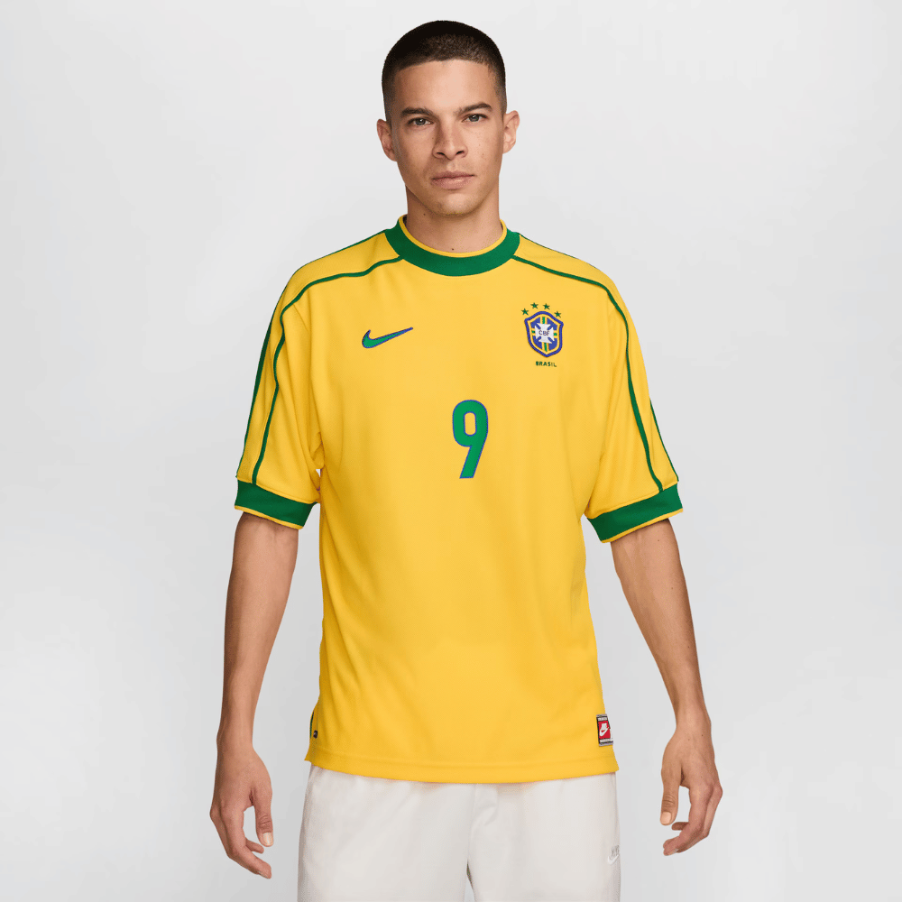 Camisa Seleção Brasileira Reedição 1998 Ronaldo Amarela