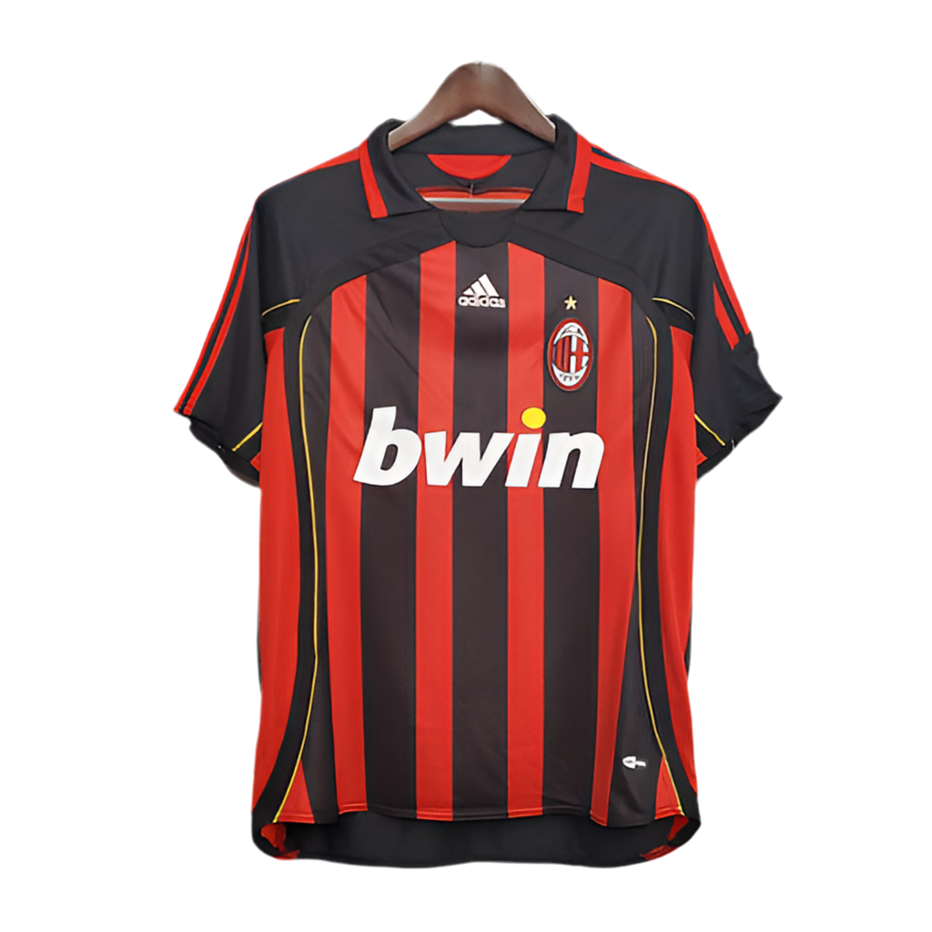 Camisa AC Milan Retrô 2006/2007 - Vermelha e Preta
