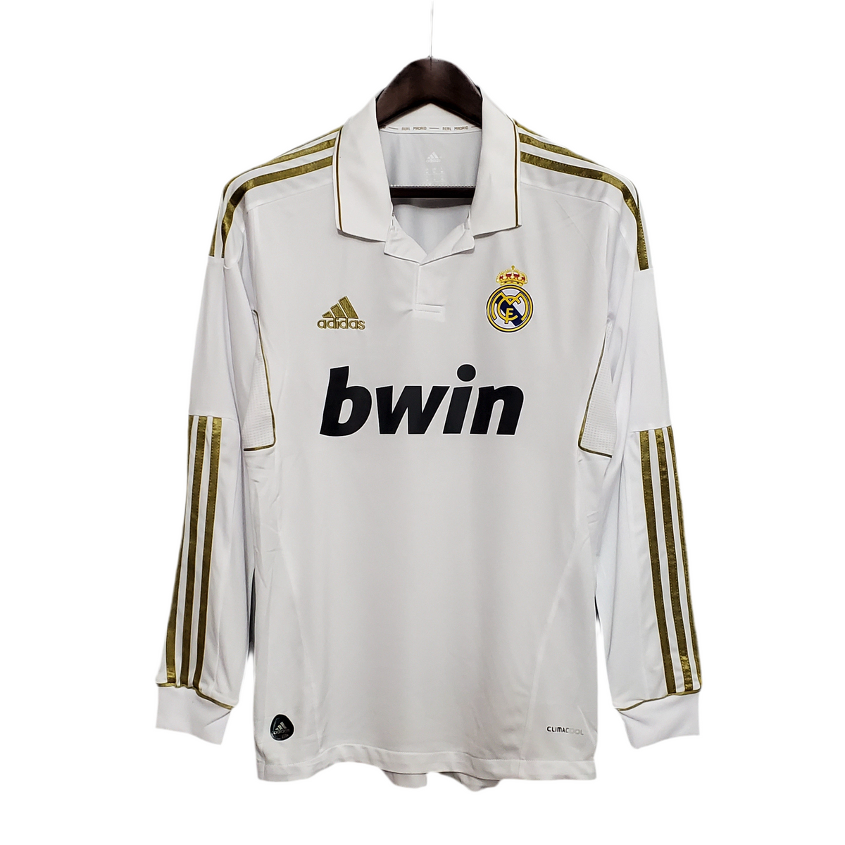 Camisa Manga Longa Real Madrid 11/12 - Branco