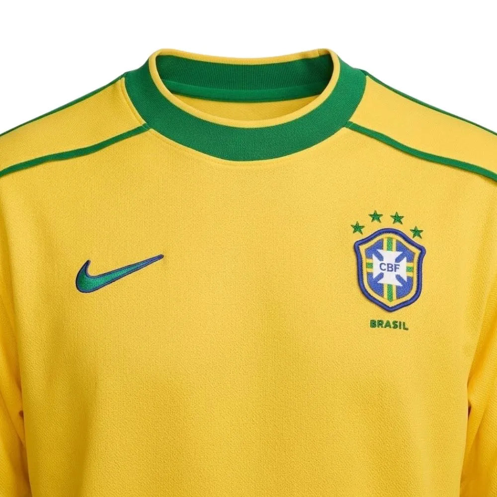 Camisa Seleção Brasileira Reedição 1998 Amarela