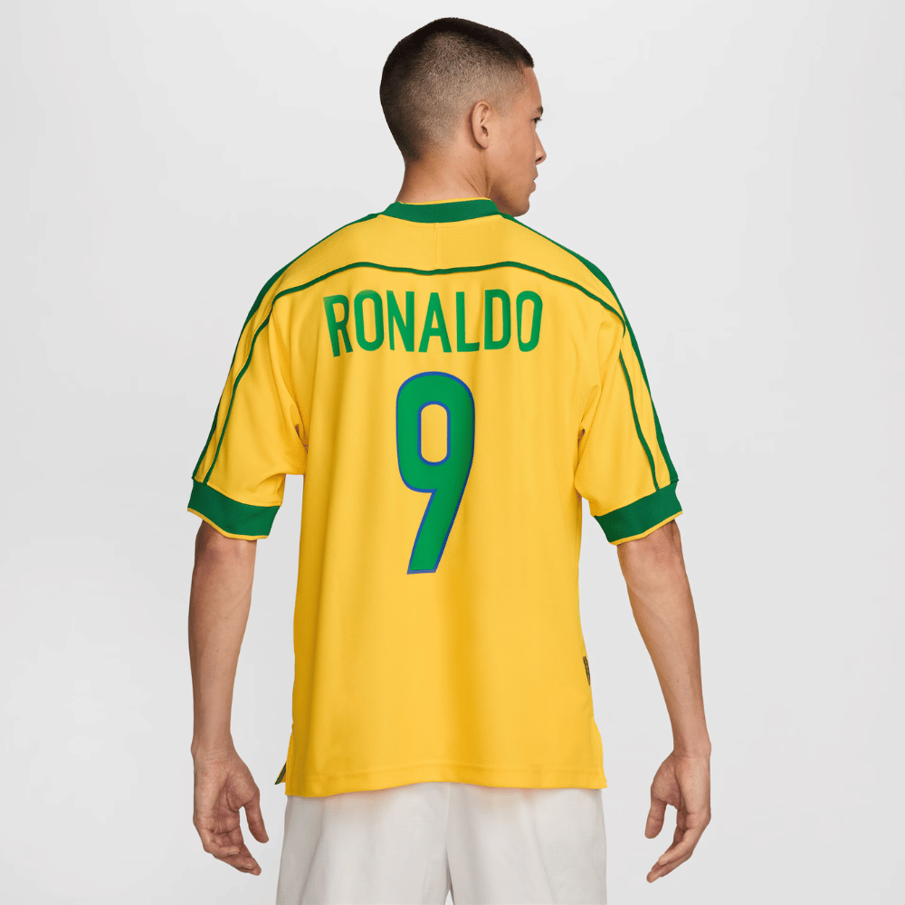 Camisa Seleção Brasileira Reedição 1998 Ronaldo Amarela