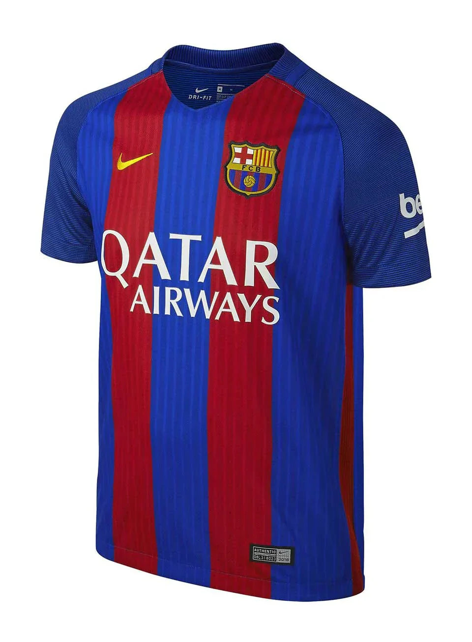 Camisa Barcelona I Retrô 16/17 - Azul