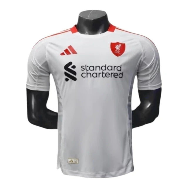 Camisa Liverpool II 25/26 - Jogador Adidas Masculina - Bege com detalhes em vermelho e preto