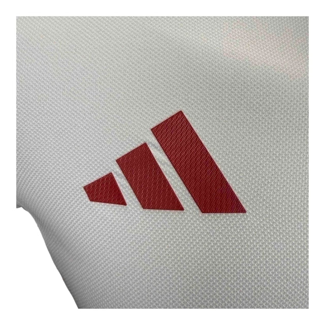 Camisa Flamengo II 25/26 - Jogador Adidas Masculina - Branca com detalhes em vermelho e preto